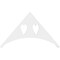 Ekena Millwork Pitch Winston Architectural Grade PVC Gable Pediment, 36"W x 21"H x 1"P (14/12) GPP036X021X100WIN - alternate 4